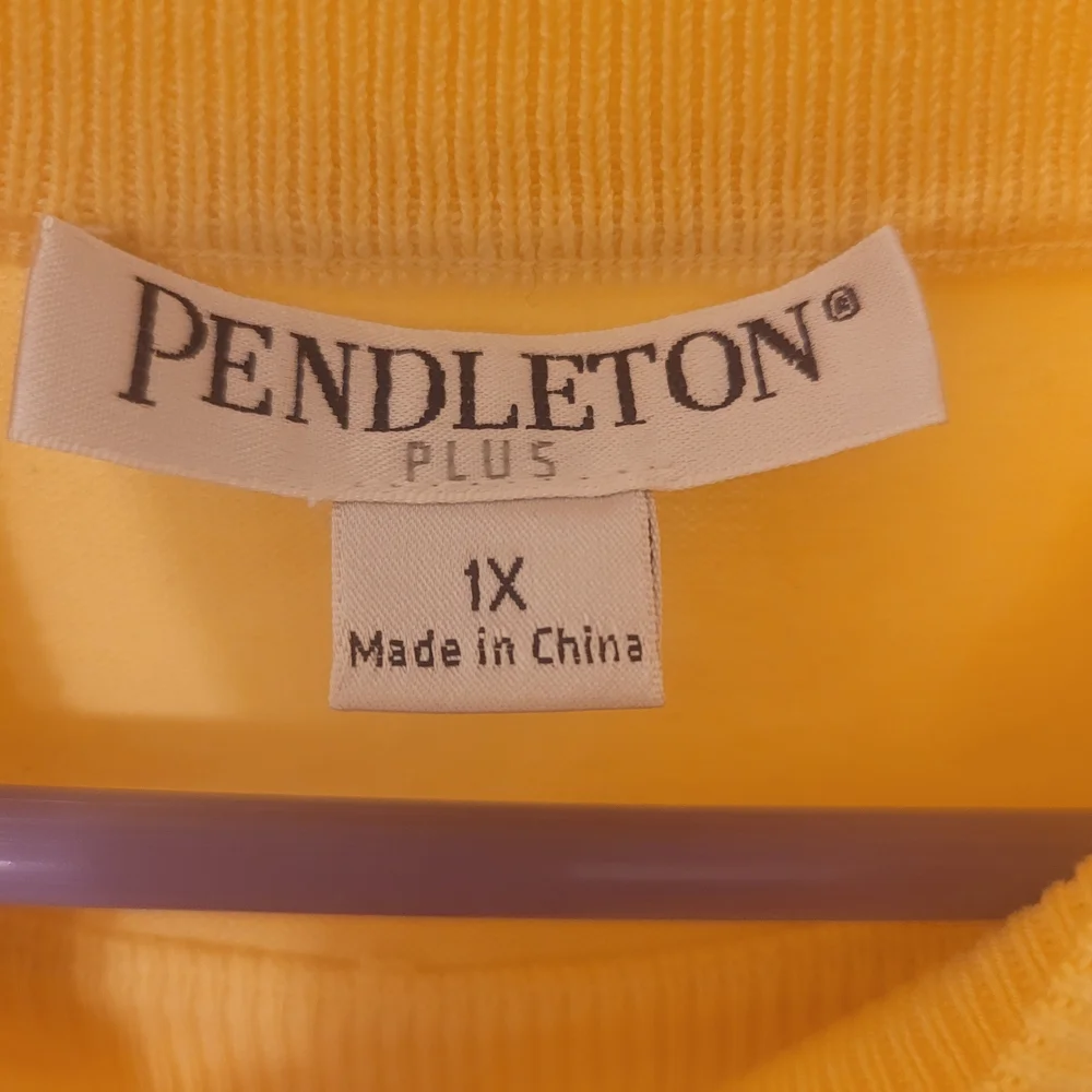 Pendleton Yellow Women's Top - Picture 3 of 4